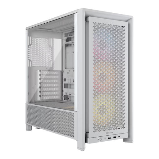 [CC-9011297-WW] Gabinete Corsair 4000D Frame RS ARGB Mid-Tower 3 coolers blanco