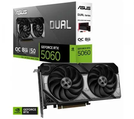 [DUAL-RTX5060-O8G-EVO] Placa de Video ASUS NVIDIA GeForce DUAL RTX 5060 O8