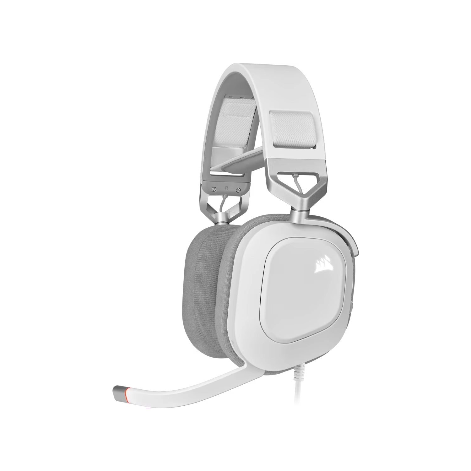[CA-9011238-NA] Auricular gaming cableado Corsair HS80 RGB USB, blanco