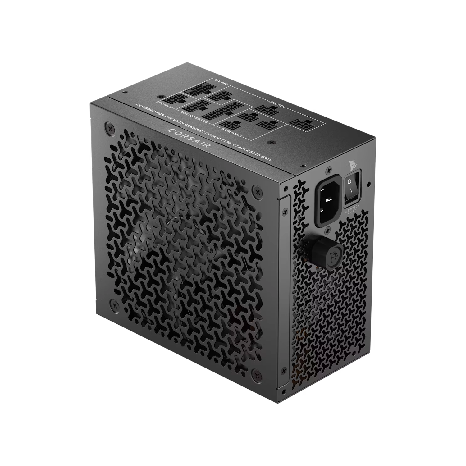 [CP-9020298-AR] Fuente CORSAIR RM750X SHIFT 750W ATX 3.1 PCIe 5.1 Full Modular conexión lateral