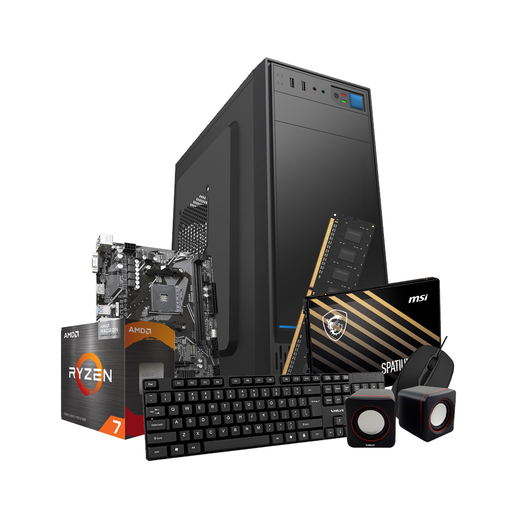 [PCARM-72820-5700G-16G-480G-3] Pc Kelyx AMD Ryzen 7-5700G 16G SSD 480Gb (MSI)