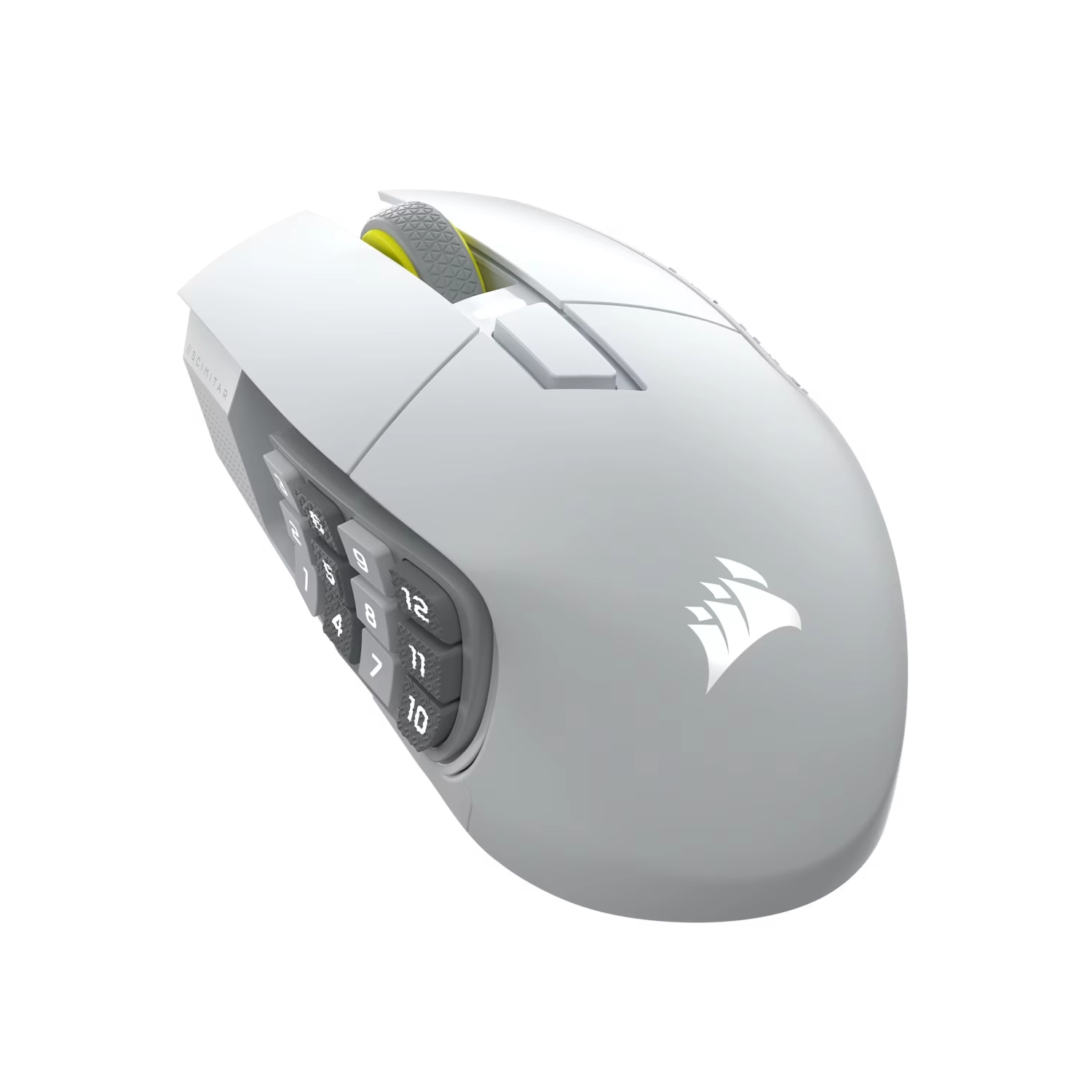 [CH-9314011-WW]  Mouse gamer inalámbrico Corsair Scimitar Elite MMO blanco