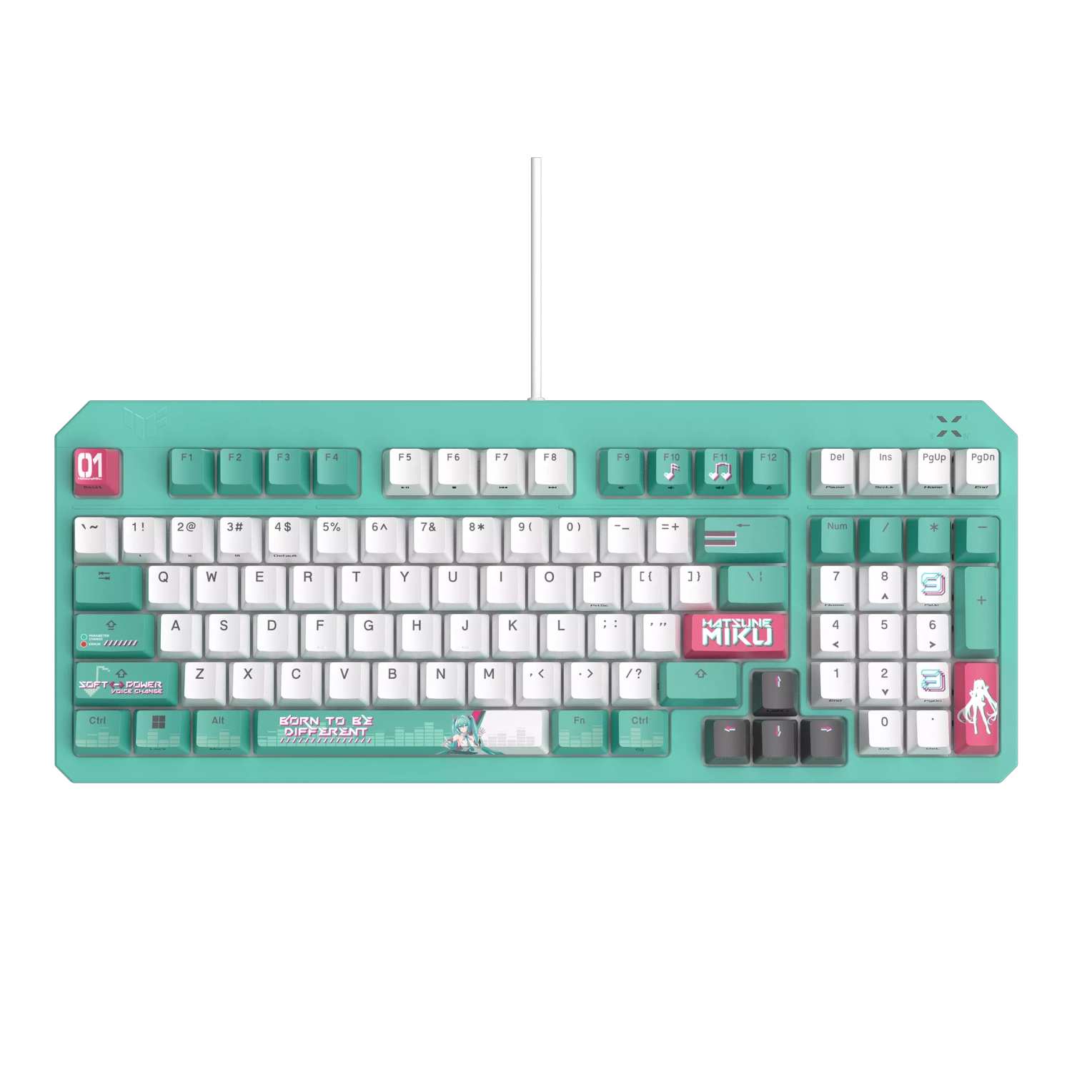 [RA09 TUF GAMING K3 GEN II MIKU/RD/CA/PBT] Teclado ASUS RA09 TUF GAMING K3 GEN II HATSUNE MIKU EDITION