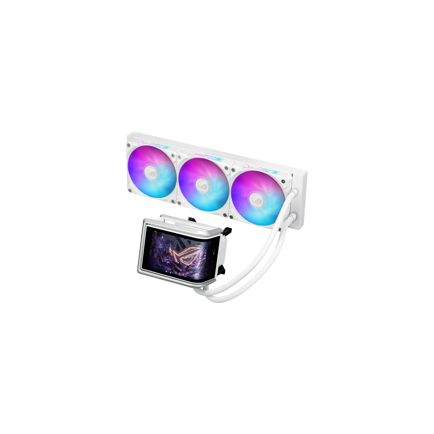 [ROG RYUO IV 360 ARGB WHT] Cooler líquido Asus ROG Ryuo IV 360 ARGB blanco