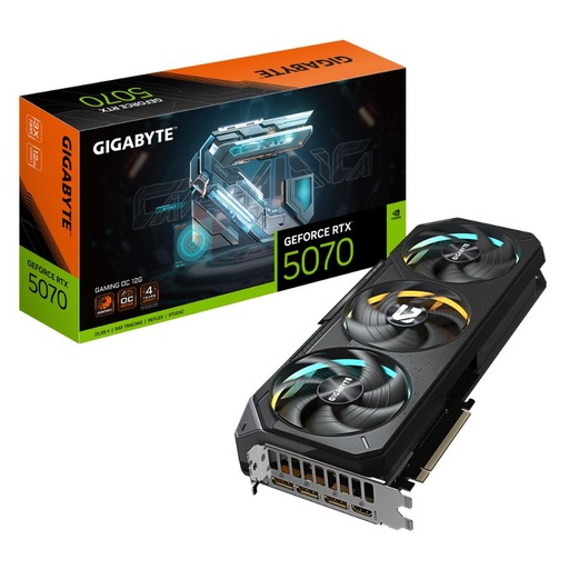 [GV-N5070GAMING OC-12GD] Placa De Video Gigabyte RTX 5070 Gaming OC 12GB GDDR7