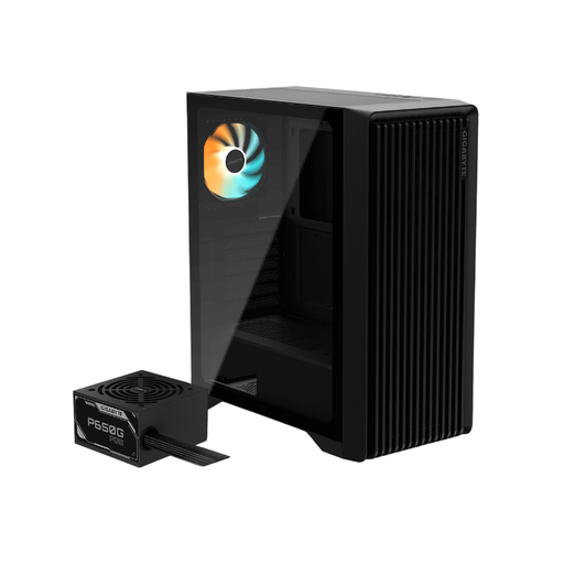 [GB-C103GP65G5] Gabinete Gigabyte C103 GLASS TG x1 ARGB Fan x1 c/Fuente 650W 80 Plus Gold