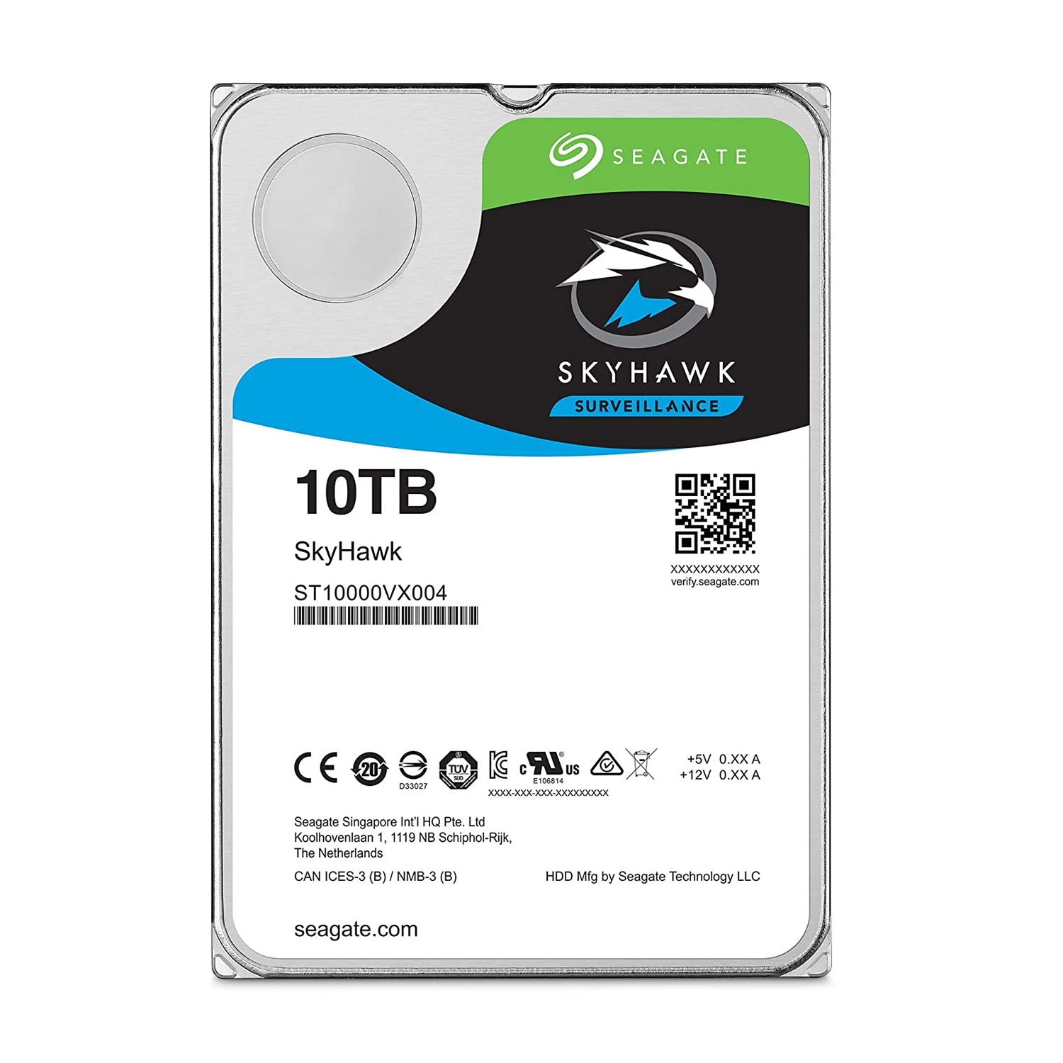 [ST10000VE0008] Disco Interno HDD SEAGATE Skyhawk 10TB 3.5" SATA 3.0 7200rpm