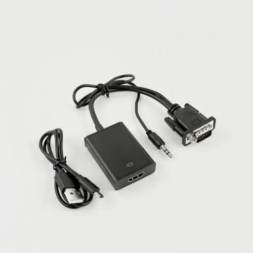 [NLMY89533] Adaptador VGA a HDMI con audio 3.5mm Full HD 1080p  