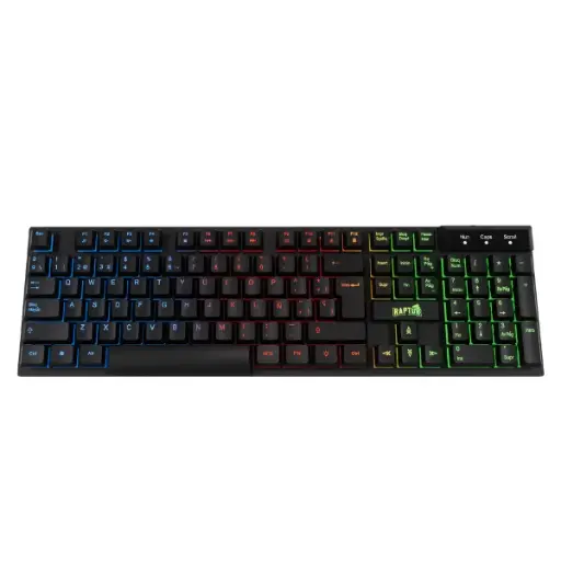 [RAP-TEC-MEMB-104-CN] Teclado Gamer Raptor Fireclaw M1 Membrana Rainbow
