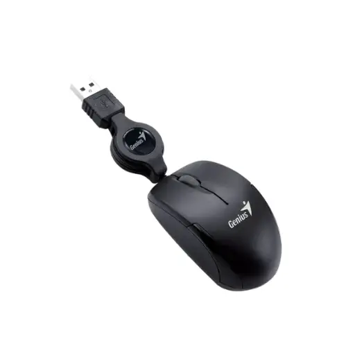 [31010125100] Mouse Genius Micro Traveler V2 retráctil USB negro