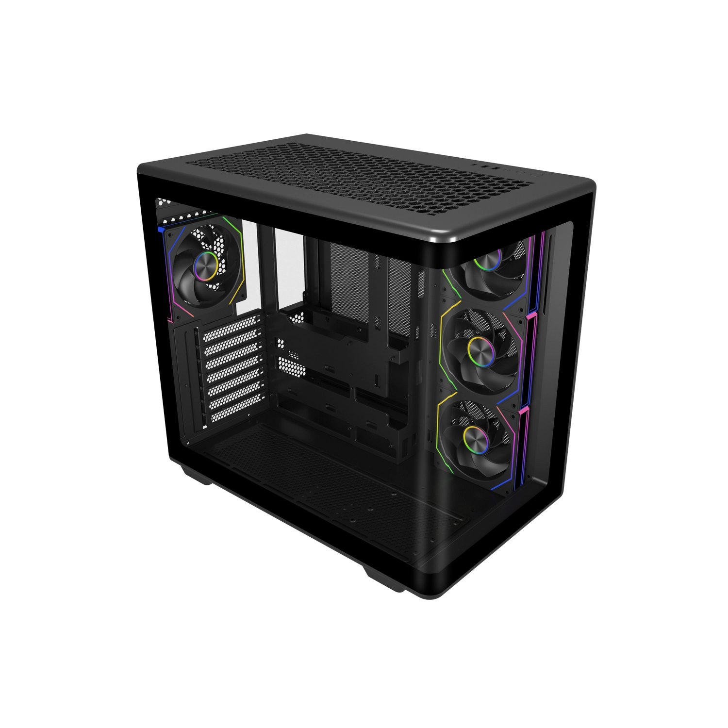 [E600-KGNN-S01] Gabinete Cooler Master Elite 600 Mid Tower 4 Fans ARGB Tempered Glass Black s/Fuente