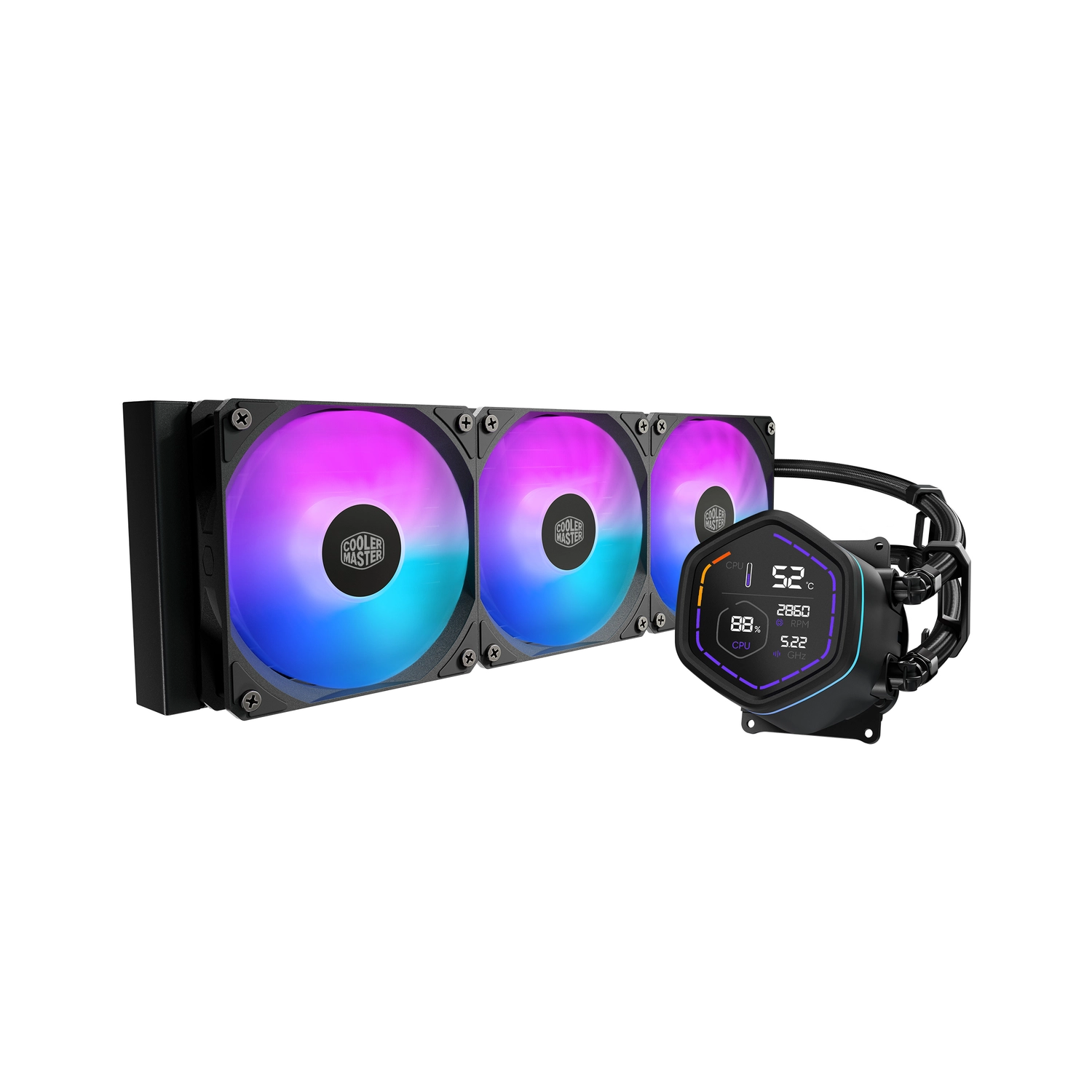 [MLX-D36M-A18PA-RD] Water Cooler Cooler Master MasterLiquid Core NEX Digital 360 ARGB Black