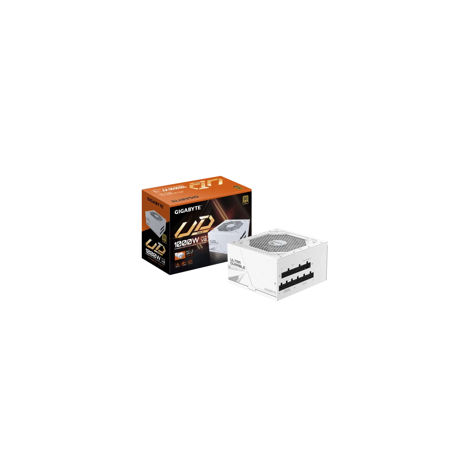[GP-UD1000GM PG5 V2 ICE] Fuente GIGABYTE UD1000GM PG5 V2 ICE 80 Plus Gold Modular