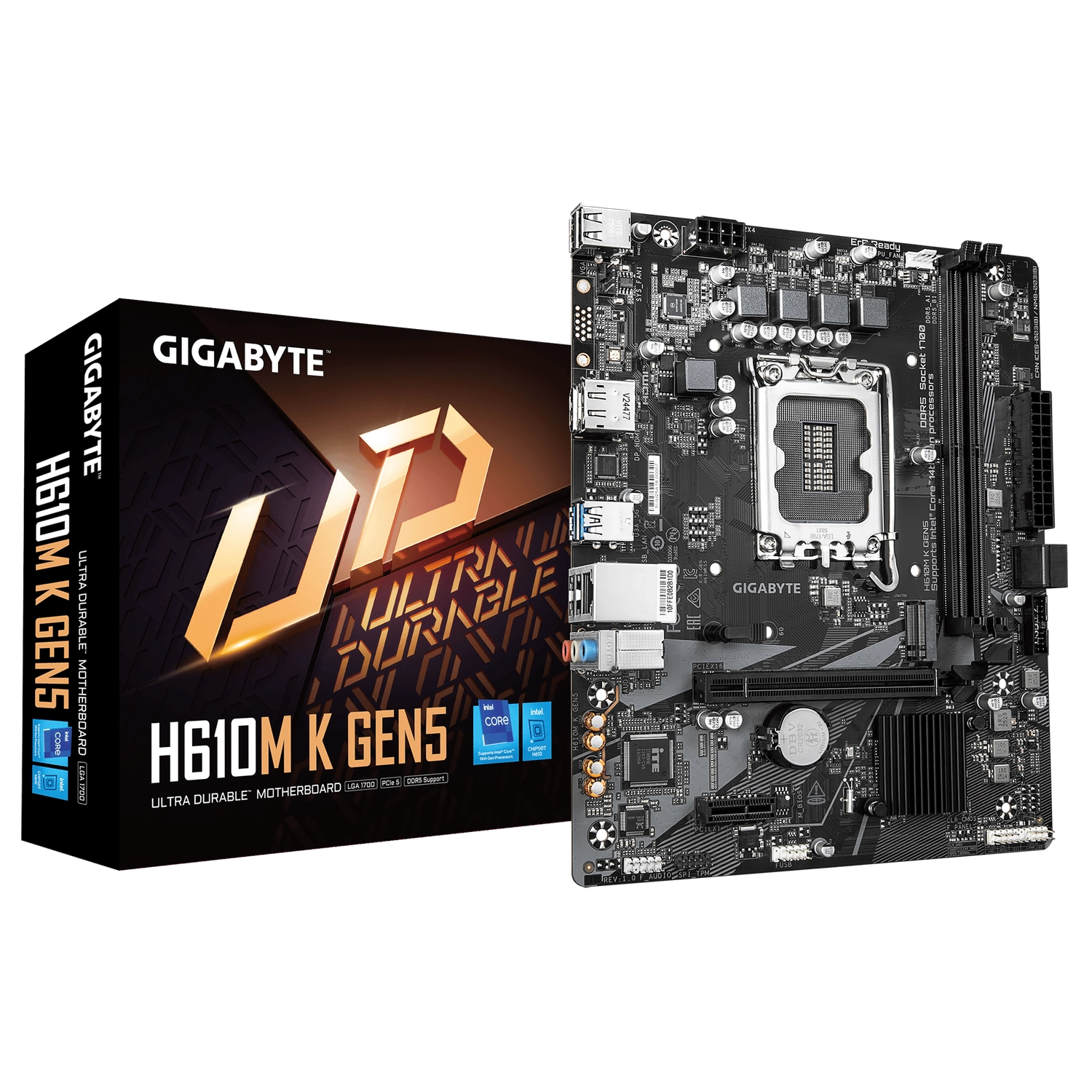 [H610M K GEN5] Motherboard GIGABYTE H610M K GEN5 LGA1700 DDR5