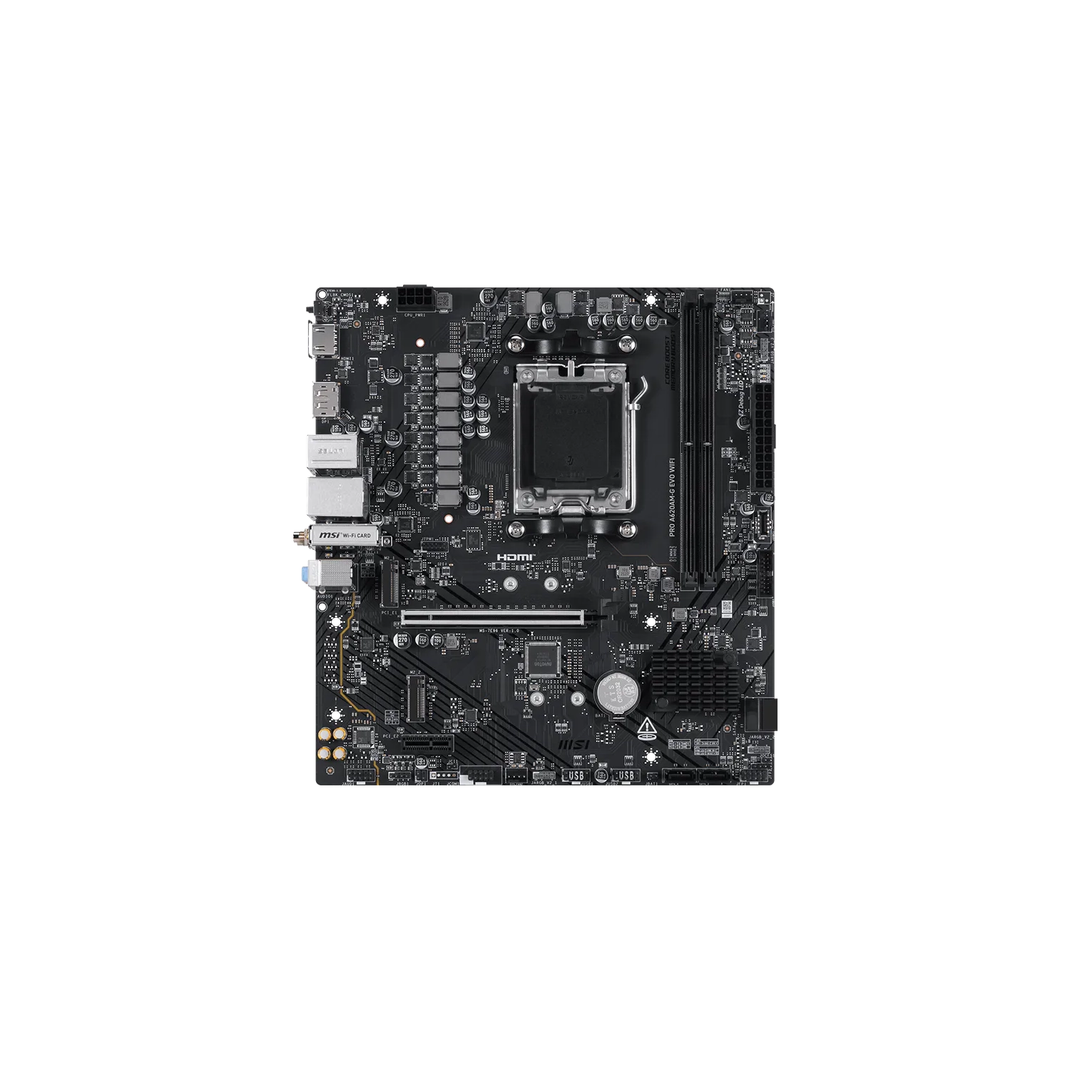 [PRO A620AM-G EVO WIFI] Motherboard MSI PRO A620AM-G EVO WIFI AM5 DDR5