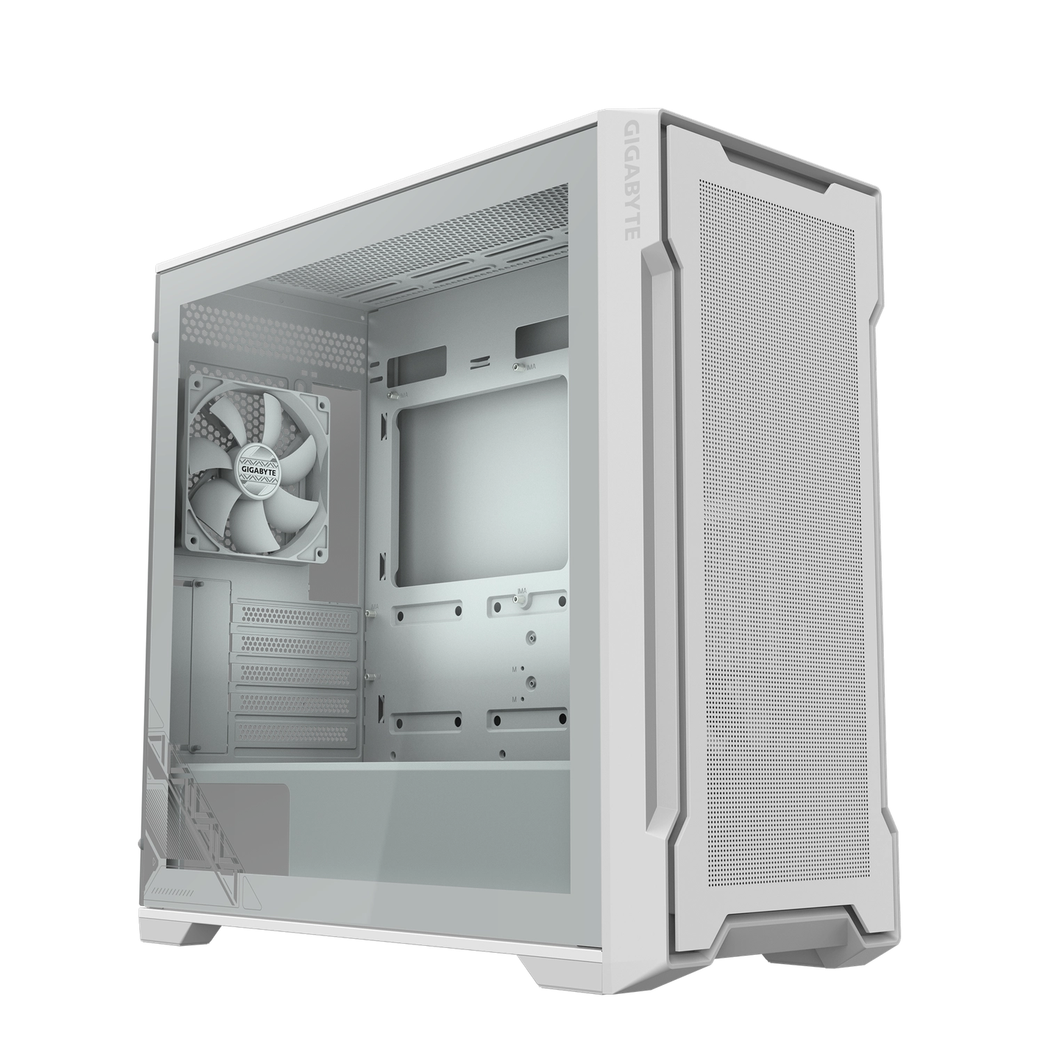 [C102 Glass ICE] Gabinete Gigabyte C102 GLASS ICE BLANCO Mid Tower S/Fuente