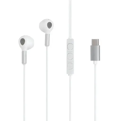 [MODV-00FE] Auricular manos libres Only conector usb c blanco