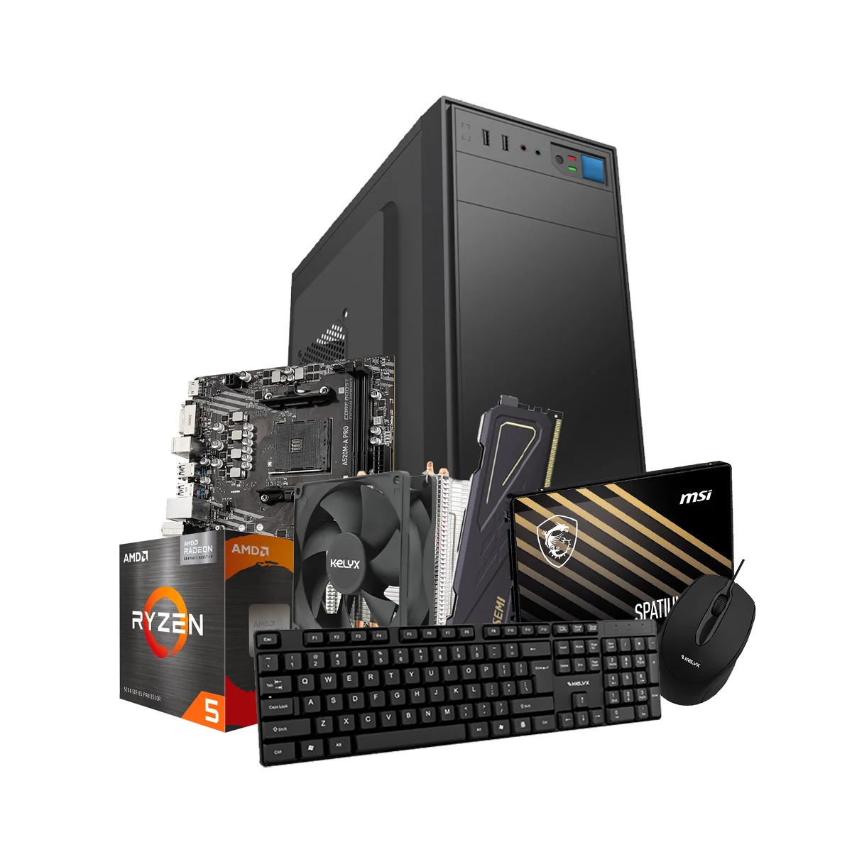 [PCARM-72820-3400G-8G-240G-3] Pc Kelyx AMD Ryzen 5-3400G 8G SSD 240Gb (GIGA)