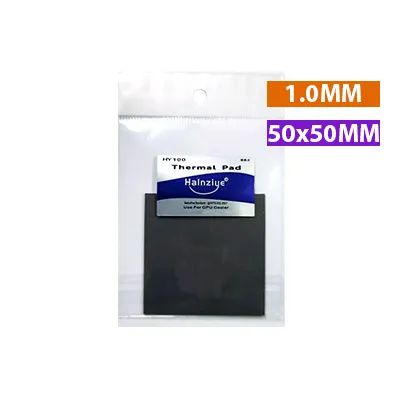 [5493] Silicona thermal pad pad térmico halnziye hy100 50x50x1.0mm 3w/m-k para mother placa de video